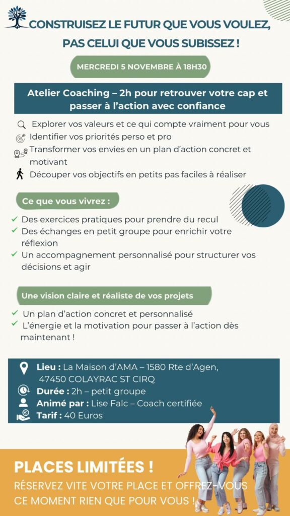 Atelier coaching maison Ama Colayrac